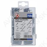 Nails Brads Assortment | 750 pcs.