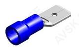 JUHTMEOTSIK LAPIK "ISA" SININE 6.3X0.8MM 100TK M+