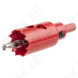 Bi-Metal Hole Saw Ø 29 mm with hexagon adapter and centring drill, cutting depth 40 mm