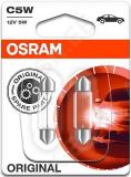 12v sv8.5-8 pirn 5w 36mm c5w original blister 2tk osram