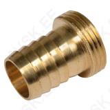 Brass hose connector with male thread M12, 12 mm