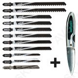 Jigsaw Blade Set, T-Shank, 12 Pcs.