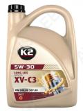 K2 5W30 LONG LIFE XV C3. LL-04. MB 229.51. C30. VW 504 00 507 00 5L