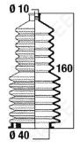 Roolilati tolmukate 10 x 40 x 160