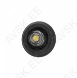 LD2628 "GRAPHITE" KÜLJETULI VALGE LED ÜMAR TUMEDA KLAASIGA 12/24V PINNAPEALNE Ø28MM. AUK Ø19MM