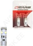 12v t10 led pirn w5w canbus valge blister 2tk 4cars