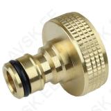 Brass tap connector, 1"