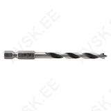 Puidupuur 5mm / 1/4" sabaga