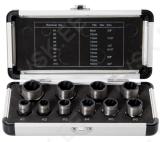 Twist Socket Set (Spiral Profile) / Screw Extractor | 10 mm (3/8") Drive | twist type 9-19 mm | 10 pcs.