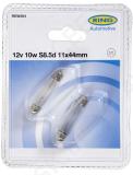 12V 10W SV8,5 11X44mm BLISTER