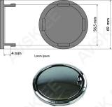 KAPSEL 69MM (LOGOTA) AUDI OE-VELJELE (OE-NR:8T0601170A)