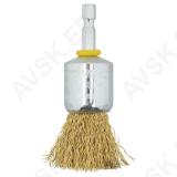 Otshari trellile 25mm x 1/4" sabaga MESSING gofreeritud