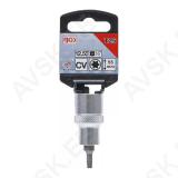 Bit Socket | 12.5 mm (1/2") Drive | T-Star (for Torx) T25