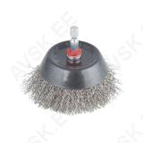 Stainless Steel Wire Cup Brush Ø75mm hexagon shank