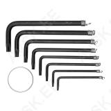 TORX-võtmed rõngal 8 osa T10-40