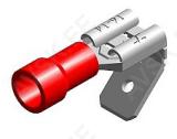 JUHTMEOTSIK LAPIK "ISA+EMA" PUNANE 6.3X0.8MM BLISTER 10TK M+