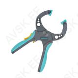 Hammasfiksaatoriga näpitsklamber FZR 50mm