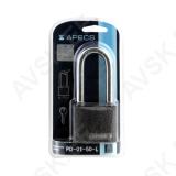 Padlock APECS PD-01 50L, 3 keys, BLISTER