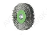 Rotary Brush D60x12 shank 6 crimped stainless steel wire 0,20 T15