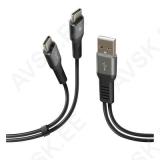 Laadimisjuhe USB > USB type C 2x1m