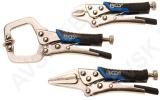 Mini Locking Grip Pliers Set | 3 pcs.