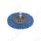 Nylon Wire Wheel Brush, Soft Ø75x10 mm, Hexagon shank