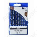 Brad Point Wood Drill Bits in Plastic-Box8-pcs. 3 - 10 x 1,0 mm inc. / H 80