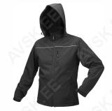 Jope softshell kapuutsiga must L