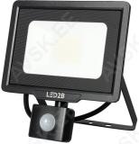 230v led prozektor+andur mhc 30w 2400lm 215x187mm külm valgus. must ip44 led2b