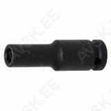 Impact Socket Hexagon, deep | 12.5 mm (1/2") Drive | 10 mm
