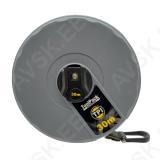 Long fibreglass measuring tape "Poole" 30m/14mm
