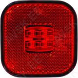 KÜLJETULI LED PUNANE 62X62MM 12/24V 0.5M JUHTMEGA