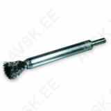 End Brush D10x118 total length shank 6 crimped steel wire 0,30 T20 extra long model