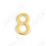Uksenumber Nr.8 kuldne 45mm