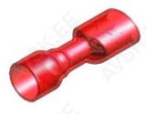 TERMOKAHANEV LAPIK "EMA" KAETUD PUNANE 6.3X0.8MM 100TK JUHTMEOTSIK M+