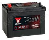 YUASA 12V 72Ah 630A SMF 258X174X225 +/-