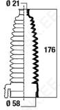 Roolilati tolmukate 21 x 58 x 176