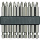 Screwdriver bit set Ph2 50mm 10pcs