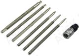 7-OS. 3/8" PIKAD (123MM) TORX PADRUNOTSIKUD. T20-T45. KUULOTS. MAGNET PICHLER