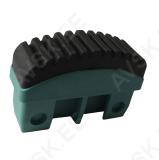 Plastic feet Eurostyl 71x20mm with rubber