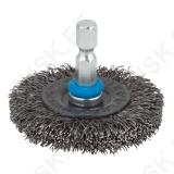Steel Wire Wheel Brush Ø50x8mm hexagon shank