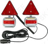 LED TAGATULIEDE KOMPLEKT VASAK+PAREM+KOLMNURGAD 12/24V. MAGNETKINNITUS. 7-PIN PISTIK JBM