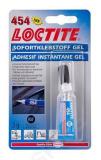 Loctite 454 gel kiirliim metallidele. plastile ja elastomeridele 3g/tuub