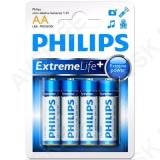 Patarei, philips extreme, aa 4tk.