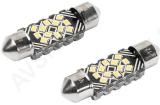 12/24v sv8.5-8 festoon led pirn 2.4w 36mm 6500k canbus valge blister 2tk vision