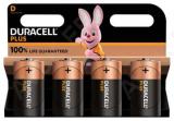 Patarei, duracell plus, lr20, d, 4tk, 1,5v