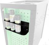 Aerosooli hoidik (4 pudelit) tööriistakärule. must perfo -10x10mm/28mm jbm