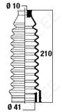 Roolilati tolmukate 10 x 41 x 210