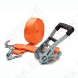 Koormarihm pingutiga, 5000 kg, 10 m x 50 mm, J-konksud