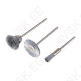 Steel Wire Mini Brush Set, 3 pcs. shank 2.35 mm